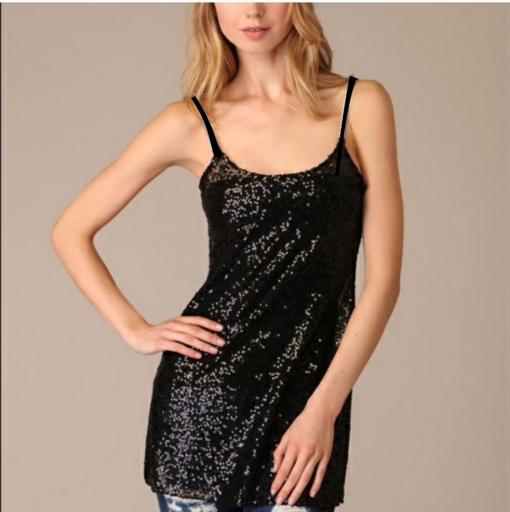 FP Intimately Black Sequin Dress